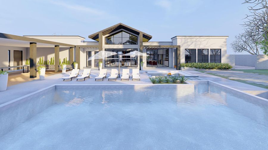Pool elevation, rendering